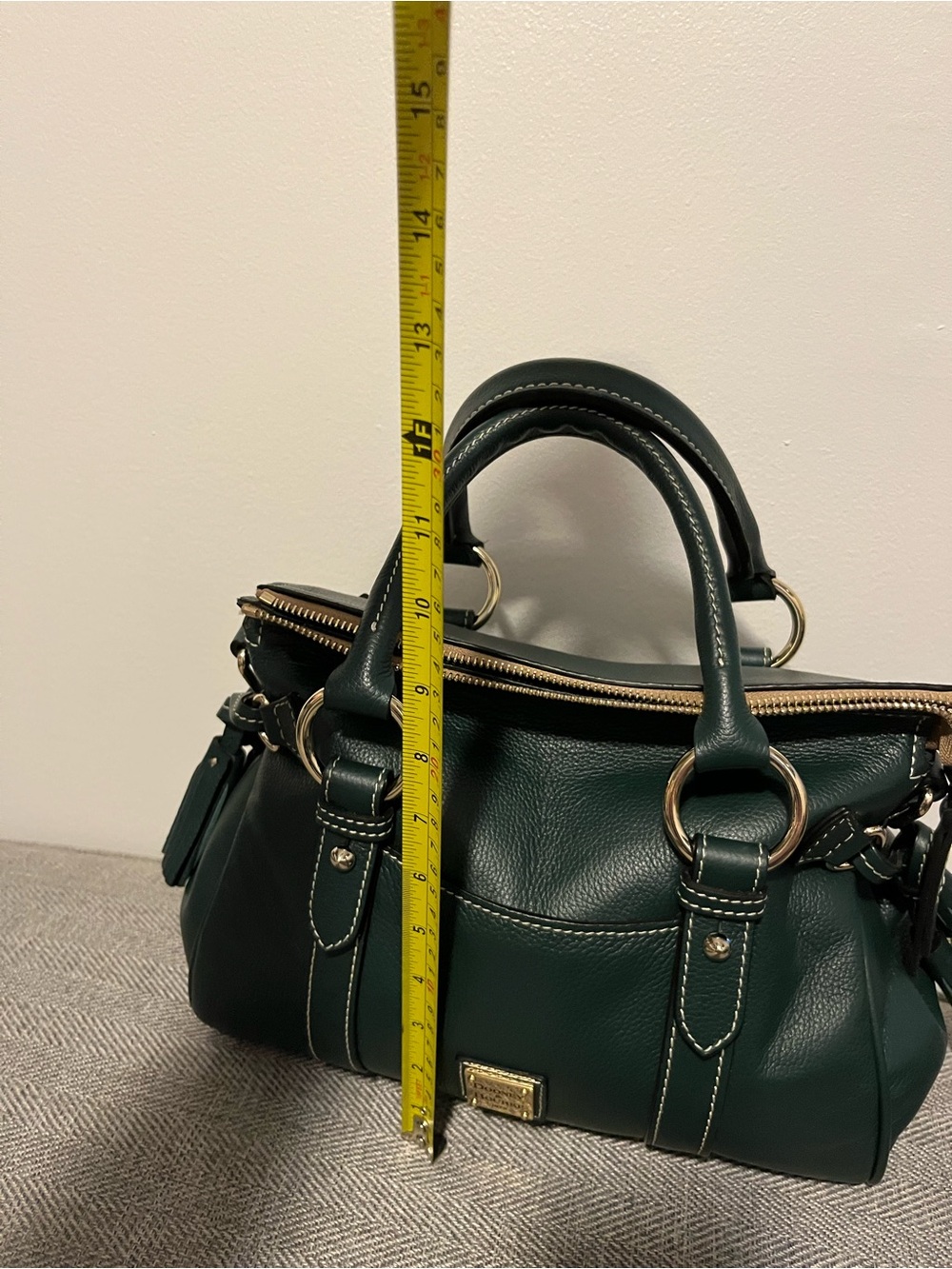 Dooney & Bourke Sorrento 30 satchel Ivy with pocket - Picture 6 of 16